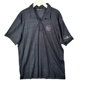Travis Mathew Mens XXL Gray Heathered Performance Golf Polo Shirt Canyon Springs